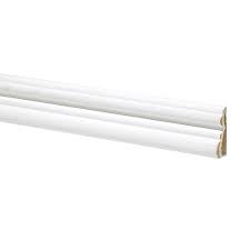 4.7 of 5 ( 12 reviews ) protective wall strips 4, 6&8 and 4' x 8' plus 60 colors, rigid vinyl sheets that protects walls in a broad range of uses, starting at $104.20. Metrie Chair Rail Moulding Mdf Primed White 9 16 In T X 1 3 4 In W Sold By Linear Foot Mfp83001 Rona