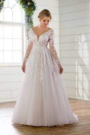 Whimislcal Wedding Dress Idea Long Sleeve Wedding Dress With Lace Details St Plus Wedding Dresses Essense Of Australia Wedding Dresses Long Wedding Dresses