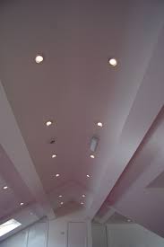 Cfl Down Lights In A Vaulted Ceiling Lights Downlights Ceiling Lights