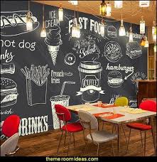 Blackboard Wallpaper Murals Food Wallpaper Murals Bistro Kitchen Cafe Kitchen Wall Murals Peinture Murale Tableau Noir Decoration Mur Cuisine