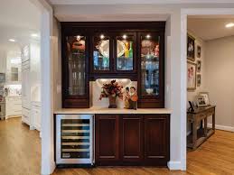 Walk up bar in basement. How To Create A Home Bar Bertch Cabinet Manufacturing