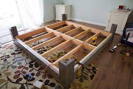 Simple Platform Beds Ideas On Foter Diy Bed Frame Plans Diy King Bed Frame Bed Frame Plans