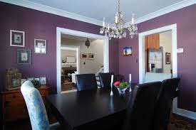 Wallpaper On The Door Purple Dining Room Living Room Colors Dining Room Paint Colors