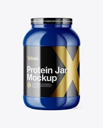 Glossy Protein Jar Mockup In Jar Mockups On Yellow Images Object Mockups Mockup Free Psd Psd Mockup Template Mockup Psd