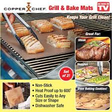 The perforated holes allow flavor to be infused into your food and keeps small pieces from falling through while still allowing the grease to drain away making for a healthier meal. Are You Tired Of Scraping Your Grill Clean Do Your Fish Fillets Stick Do Your Veggies Fall Through The Grates Discov Copper Chef How To Cook Fish Baking Mat