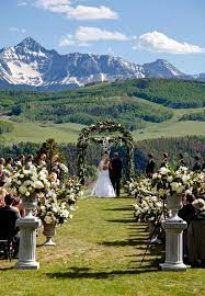 Real Weddings Mountain Wedding Colorado Wedding Summer Wedding Colors
