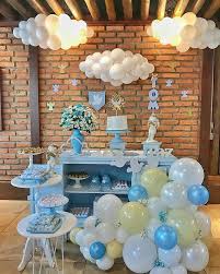 Uma Mini Table Super Singela Para Recepcao De Batizado Decor Por La Partiee Teresina Batizad Baby Shower Fun Baby Shower Deco Baby Shower