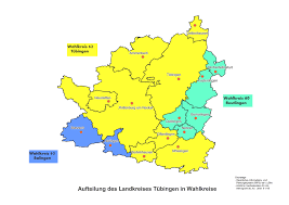 Wir stellen dar, wie sich die stimmen auf die einzelnen parteien verteilen. Landkreis Tubingen Landtagswahl