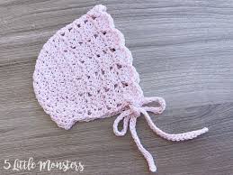 Blush Baby Bonnet Baby Bonnet Crochet Pattern Crochet Baby Hat Patterns Crochet Baby Patterns