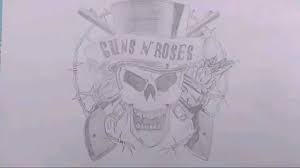 Guns n roses coloring pages. Drawing Guns N Roses Logo Youtube