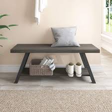 5 out of 5 stars with 1 ratings. Buy Lvb Rustic Entryway Bench Industrial Wood And Metal Storage Bench For Indoor Living Dining Room Entry Way Shoe Benches Seat Grey Oak 47 Inch Long Online In Vietnam B08slm7md9