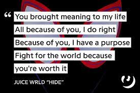 Updated juice wrld quotes for instagram 60+ best juice wrld quotes to remember him all time. Https Genius Com Juice Wrld Hide Lyrics Rapper Quotes Juice Quotes Words