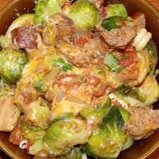 Italian Sausage And Brussel Sprouts Dinner Recipe Italian Sausage Recipes Sweet Italian Sausage Recipes Sausage Recipes