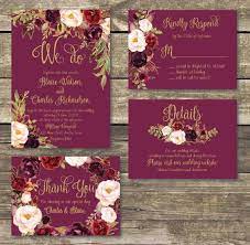 Printable Wedding Invitation Template Wedding Invitation Printable Burgundy Blush Pink Gold Rustic Wedding Invitation Template In 2021 Wedding Invitations Printable Templates Gold Wedding Invitations Diy Printable Wedding Invitations