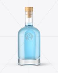 Clear Glass Gin Bottle With Wooden Cap Wax Mockup In Bottle Mockups On Yellow Images Object Mockups Gin Bottles Design Mockup Free Bottle Mockup
