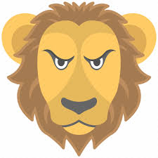Angry face, animal, leo, lion, zodiac sign icon