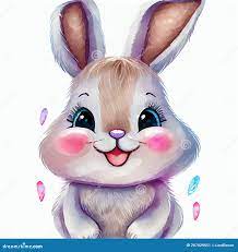 Linda Conejita Para Niños Ilustración De Afiches. Conejo De Pascua. Stock  de ilustración - Ilustración de fondo, conejo: 267029551