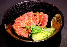 Invitations Aux Voyages Culinaires T135 Tataki De Boeuf A La Citronnelle Gingembre Coriandre Citron Boeuf Marine Recettes De Cuisine Cuisine Asiatique