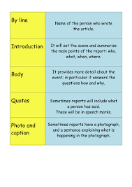 This video is aimed at teaching year 1 children about the key features of newspaper reports. English Ks2 Features Of A Newspaper Report Lesson Starter Sorting Activity Teaching Resources