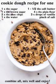Cookie Dough Recipe For One In 2020 Edible Cookie Dough Edible Cookie Dough Recipe Cookie Dough Recipes