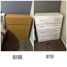 Maybe you would like to learn more about one of these? Vinyl Wrapping Old Chest Of Drawers Purchased Vinyl Wrap From Kmart For 3 A Roll Used 2 Rolls Was Easy To Vinyl Wrap Furniture Home Decor Hacks Vinyl Wrap