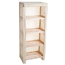 Lavish Home 4 Tier Wood Storage Shelving Rack With Removable Cover 83 13 4 The Home Depot Wooden Shelving Units Shelving Racks Lavish Home