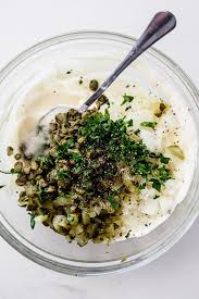 Easy Tartar Sauce Simply Delicious Recipe In 2020 Easy Tartar Sauce Homemade Tartar Sauce Tartar Sauce