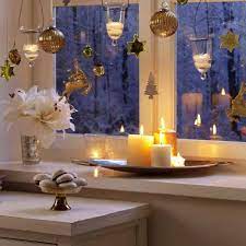 Frosted christmas window swags with red bow. Pin By Terrie Werner On Christmas Christmas Window Decorations Christmas Candle Decorations Christmas Window Decoration