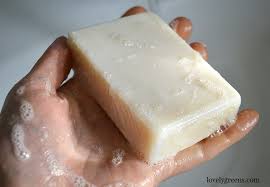 pure white natural goat milk soap