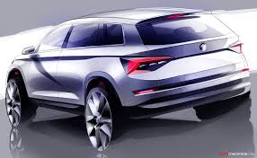 New Skoda Kodiaq Previewed In Official Sketches Autoconception Com Skoda Kodiaq Skoda Automotive Design