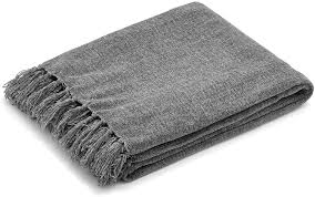 | eddie bauer dark gray fair isle sherpa throw (50 x 70). Amazon Com Americanflat Chenille Throw Blanket In Dark Grey Breathable Polyester With Decorative Fringe Wrinkle And Fade Resistant 50 X 60 Kitchen Dining