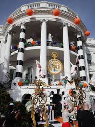 A White House Halloween Decorations Candy And Ghosts Obama House Halloween White House