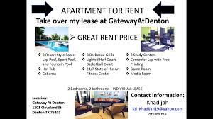 Less than 2 weeks after starting the service they had found someone to take over my lease and the switch was completed very quickly! Kd On Twitter Hello I M Looking For Someone To Take Over My Lease At Gatewayatdenton For A 2x2 Unit Unt17 Unt19 Twu17 Twu18