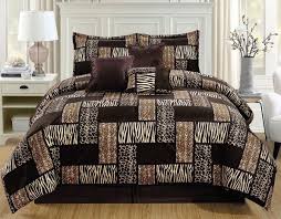 Shop for brown comforter sets at bed bath & beyond. 5pc Twin Dark Brown Black Animal Print Safari Velvet Comforter Set Ebay
