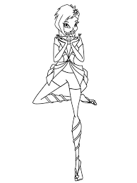 32 winx club printable coloring pages for kids. Winx Club Enchantix Tecna Coloring Page Free Printable Coloring Pages For Kids