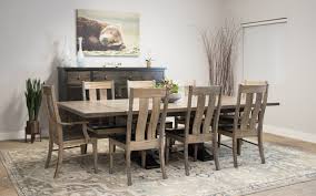 View all dining room furniture. Palettes By Winesburg Wormy Maple 48 X 72 Table With 8 Chairs Alexander Dining Set