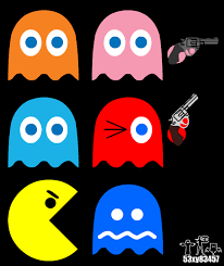 Free printable pac man coloring pages for kids that you can print out and color. Pac Man Ghosts And Guns Animated By 53xy83457 On Deviantart