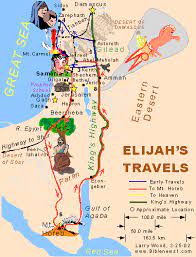 Elijah S Travels Then As He Lay And Slept Under A Broom Tree Suddenly An Angel Touched Him And Said To Him Bible Mapping Elijah Bible Prophets Of The Bible