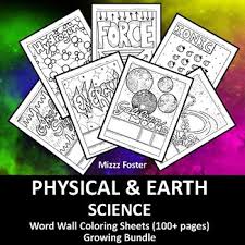 Sometimes, it's more efficient to take a task into your own. Physical Science 100 Word Wall Coloring Sheets Chemistry Physics Earth Sci