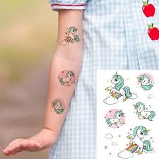 Most girls prefer to have tattoos of a unicorn but they are sometimes tried by boys too. Kids Temporary Tattoo Unicorn Bec650 Balloons4you New Zealand Party Decoration Party Balloons Shop