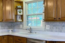 Peel and stick backsplash tiles make it possible to create kitchen or bathroom backsplashes without traditional tiles grout and mortar. Peel And Stick Backsplash Tiles Everything You Need To Know Love Remodeled