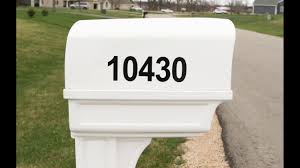 Currently i format my address like this How To Install Mailbox Numbers Perfect Vinyl Studio Youtube