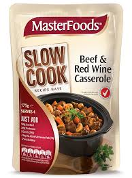 Masterfoods Slow Cooker Beef Red Wine Casserole Recipe Base 175g Reduced To Clear Ltd