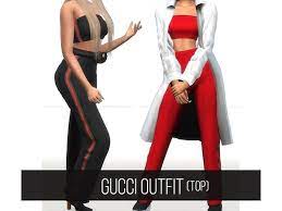 You can find everything from . The Sims 4 Gucci Outfit Top Gucci Outfit Top Outfits Sims 4 Clothing