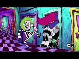 Lydia and bj (aka beetlejuice like duh) friends: Teen Titans Vs Beetlejuice Teen Titans Go Ghost With The Most Youtube