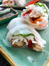 Chicken Summer Rolls With Garlic Honey Soy Sauce Talking Meals Recipe Recipes With Soy Sauce Summer Rolls Honey Soy Chicken
