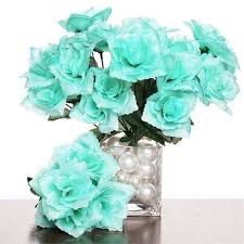 Each strip 2 wide by 2 yds. 12 Bushes 84 Pcs Aqua Artificial Silk Rose Flowers With Green Leaves In 2021 Flower Bouquet Wedding Wedding Flowers Roses Silk Roses