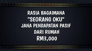 Jana pendapatan dari rumah 2019, side income untuk suri rumah, cara tambah pendapatan suri rumah, kerja dari rumah, buat duit dari rumah, kerja dari adakah anda nak kerja part time gaji hari di rumah? Rasia Oku Jana Pendapatan Pasif Dari Rumah Rm3 000 Home Facebook