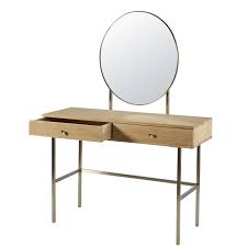 Coiffeuse Avec Miroir Rond Et 2 Tiroirs Coiffeuse Maison Du Monde Miroir Coiffeuse Deco