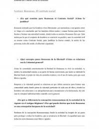 Tareas juridicas y politicas el contrato social rousseau : Preguntas Resumen Del Contrato Social De Rousseau Trabajos Abenirod
